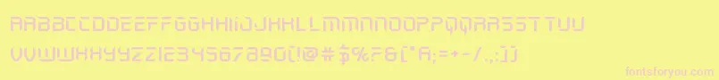 holojacketexpand Font – Pink Fonts on Yellow Background