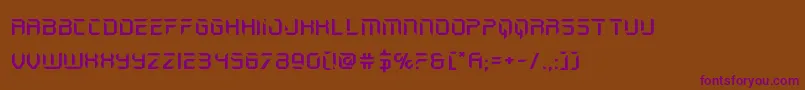 holojacketexpand Font – Purple Fonts on Brown Background