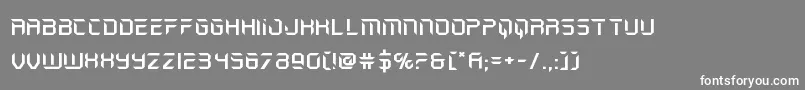 フォントholojacketexpand – 灰色の背景に白い文字