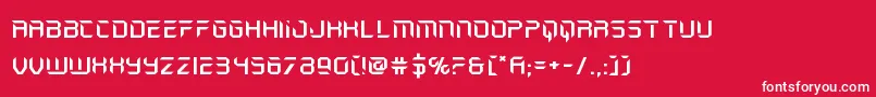 フォントholojacketexpand – 赤い背景に白い文字