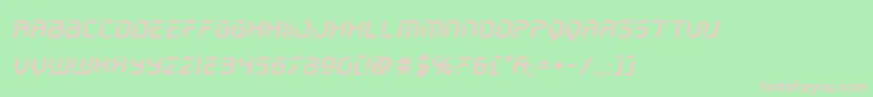 holojacketexpandital Font – Pink Fonts on Green Background