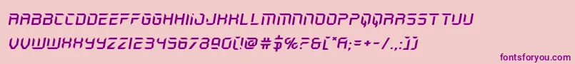 holojacketexpandital Font – Purple Fonts on Pink Background