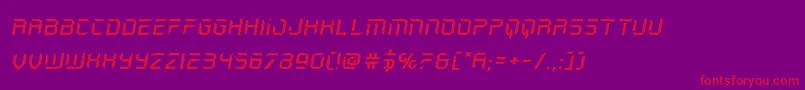 holojacketexpandital Font – Red Fonts on Purple Background