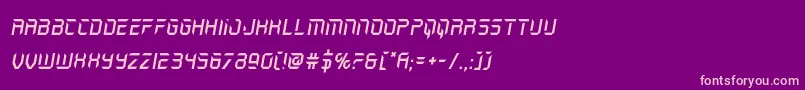 holojacketital Font – Pink Fonts on Purple Background