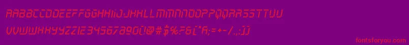 holojacketital Font – Red Fonts on Purple Background