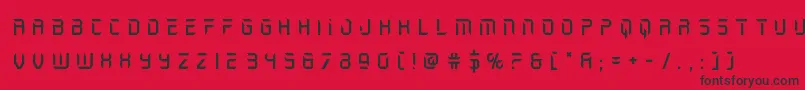holojackettitle Font – Black Fonts on Red Background