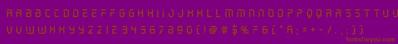 holojackettitle Font – Brown Fonts on Purple Background