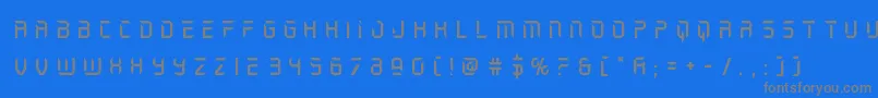 holojackettitle Font – Gray Fonts on Blue Background