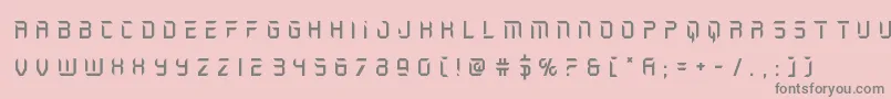 holojackettitle Font – Gray Fonts on Pink Background