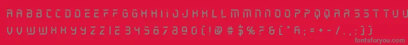 holojackettitle Font – Gray Fonts on Red Background