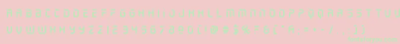 holojackettitle Font – Green Fonts on Pink Background