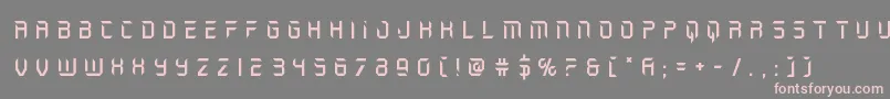 holojackettitle Font – Pink Fonts on Gray Background