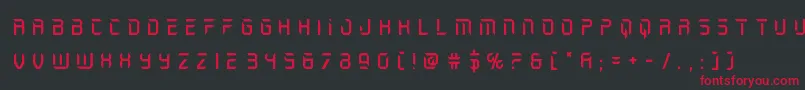 フォントholojackettitle – 黒い背景に赤い文字