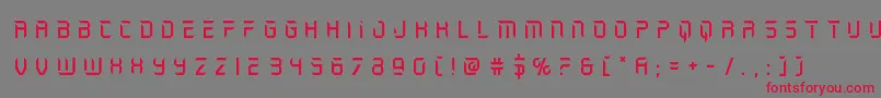 holojackettitle Font – Red Fonts on Gray Background