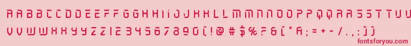 holojackettitle Font – Red Fonts on Pink Background