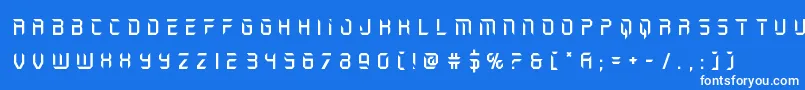 holojackettitle Font – White Fonts on Blue Background