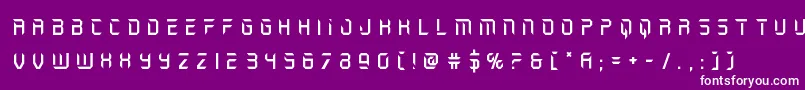 holojackettitle Font – White Fonts on Purple Background