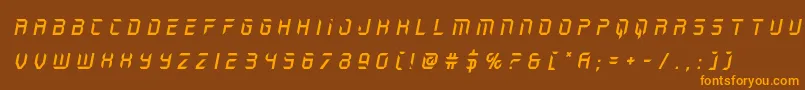 More about holojackettitleital Font holojackettitleital Font – Orange Fonts on Brown Background