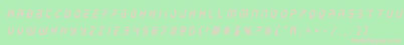 holojackettitleital Font – Pink Fonts on Green Background