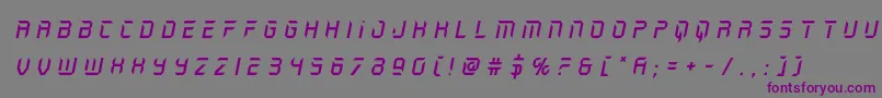 holojackettitleital Font – Purple Fonts on Gray Background