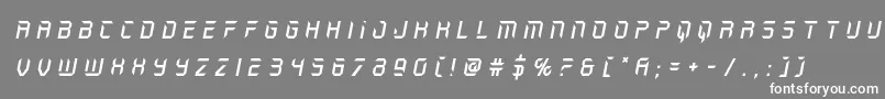 holojackettitleital Font – White Fonts on Gray Background