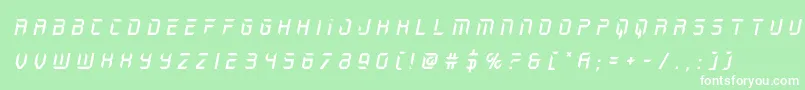 holojackettitleital Font – White Fonts on Green Background