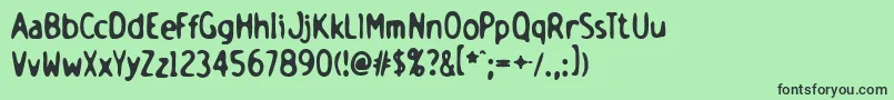 holsb    Font – Black Fonts on Green Background