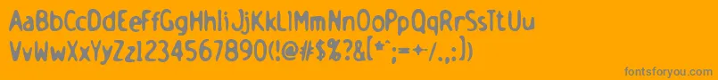 holsb    Font – Gray Fonts on Orange Background