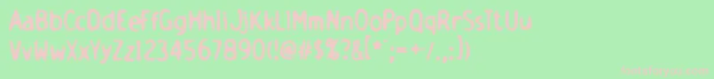 holsb    Font – Pink Fonts on Green Background