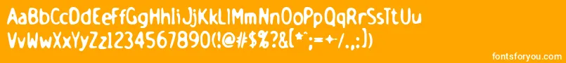 holsb    Font – White Fonts on Orange Background