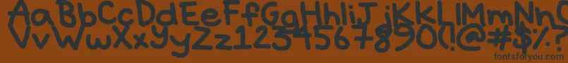Hyperbole Font – Black Fonts on Brown Background