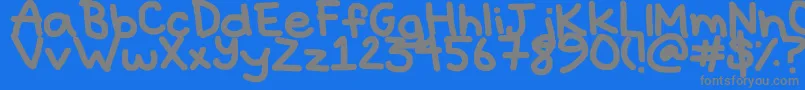 Шрифт Hyperbole – серые шрифты на синем фоне