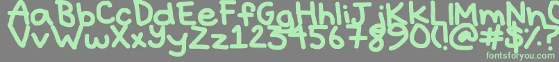 Шрифт Hyperbole – зелёные шрифты на сером фоне