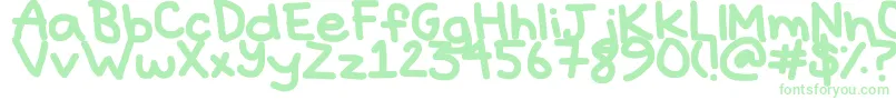 Шрифт Hyperbole – зелёные шрифты
