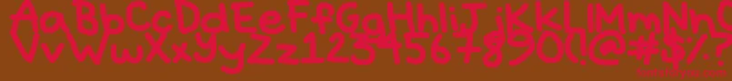 Hyperbole Font – Red Fonts on Brown Background