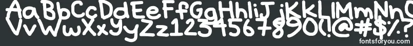 Hyperbole Font – White Fonts on Black Background