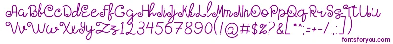 HOLY MOLLYN Font – Purple Fonts