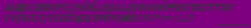 Holyv2ci Font – Black Fonts on Purple Background