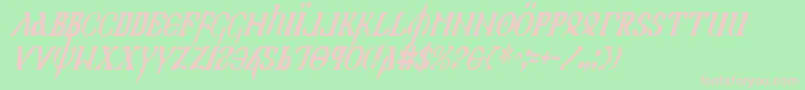 Holyv2ci Font – Pink Fonts on Green Background