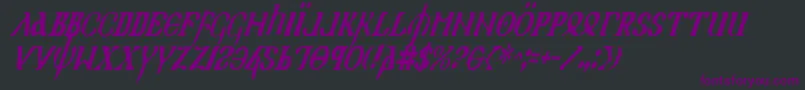 Holyv2ci Font – Purple Fonts on Black Background