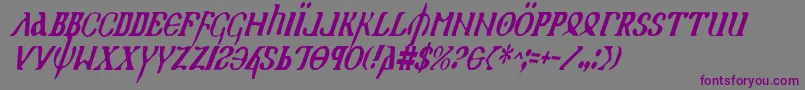 Holyv2ci Font – Purple Fonts on Gray Background