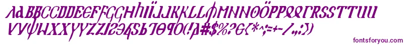 Holyv2ci Font – Purple Fonts on White Background