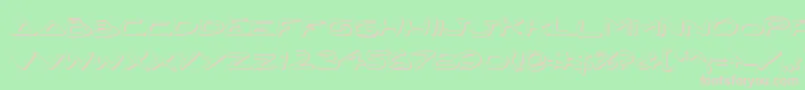 Jettafs Font – Pink Fonts on Green Background