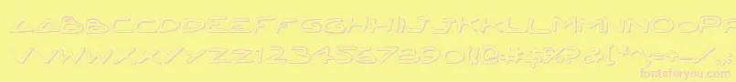 Jettafs Font – Pink Fonts on Yellow Background