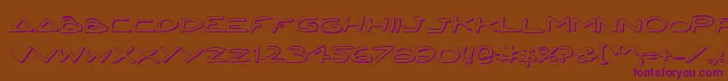 Jettafs Font – Purple Fonts on Brown Background