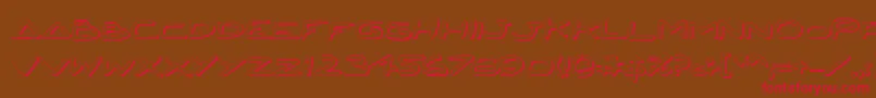 Jettafs Font – Red Fonts on Brown Background