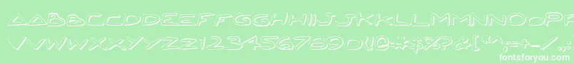 Jettafs Font – White Fonts on Green Background