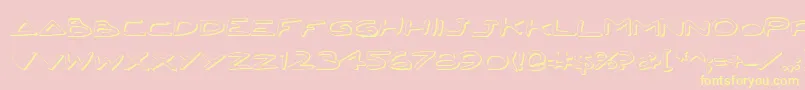 Weitere Informationen zur Jettafs-Schriftart Jettafs-Schriftart – Gelbe Schriften auf rosa Hintergrund