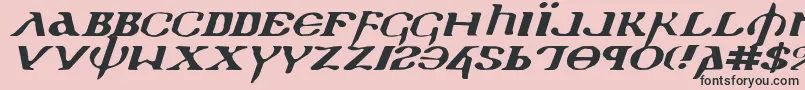 Holyv2ei Font – Black Fonts on Pink Background