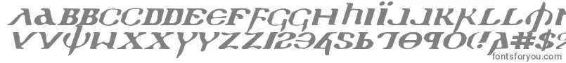 Holyv2ei-fontti – harmaat kirjasimet valkoisella taustalla